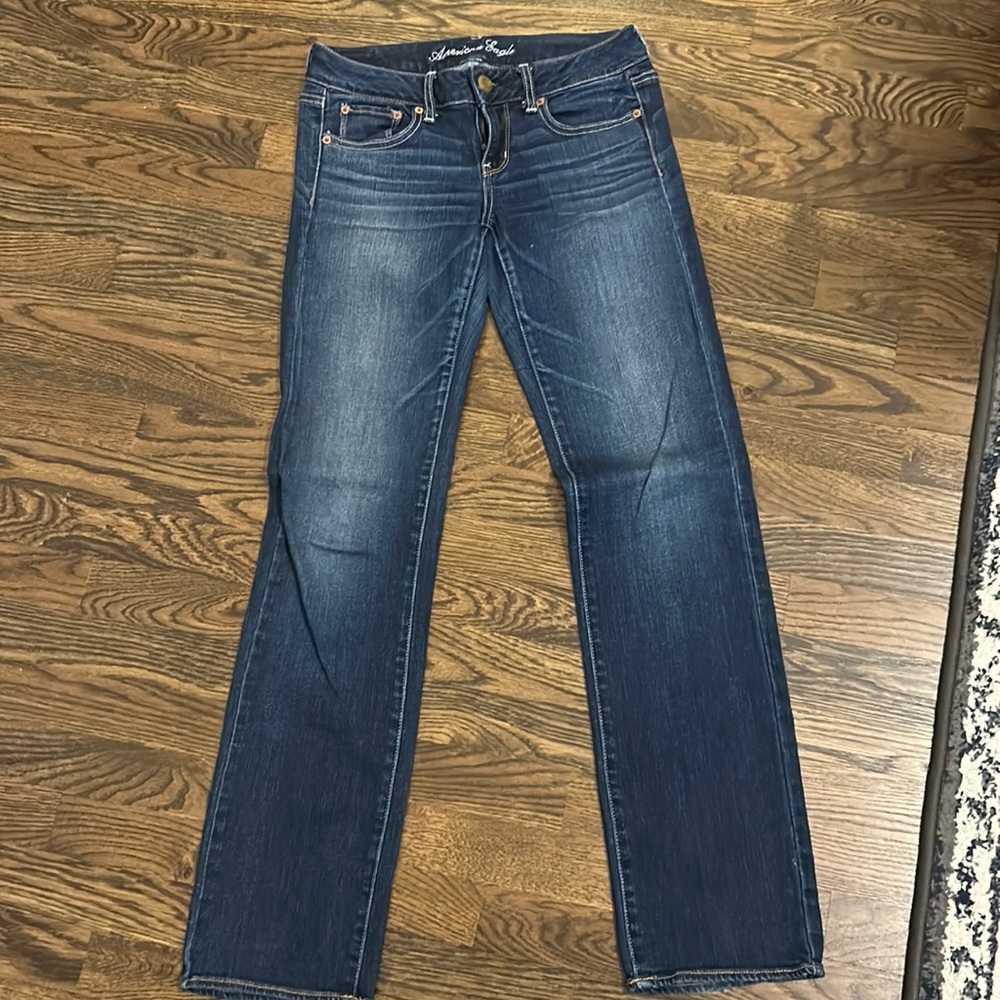 American Eagle straight leg size 4 jeans - dark wash